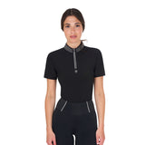 Equestro Collar Strass Training Polo Shirt