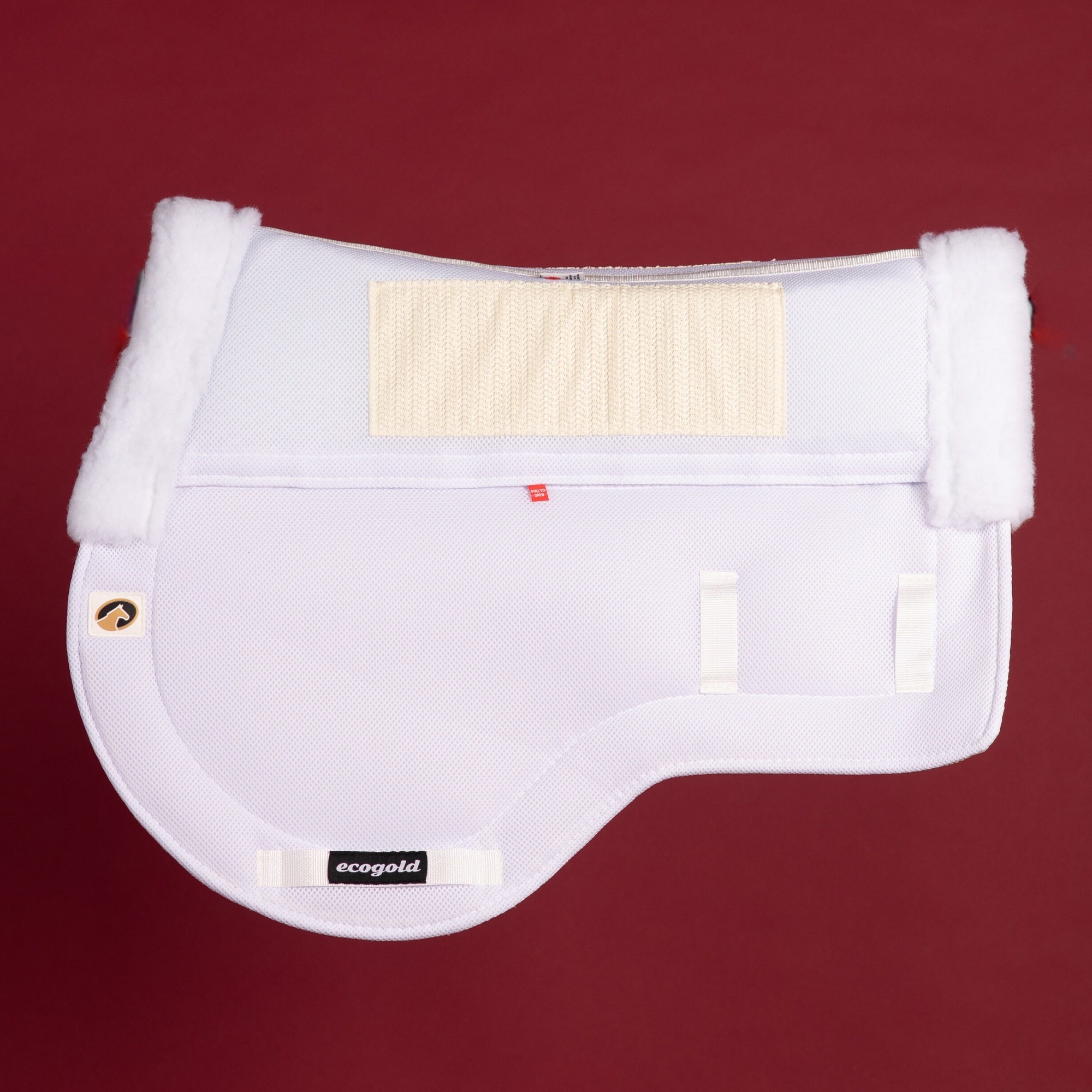 Side view of the Ecogold Hunter Number Pad on a red background