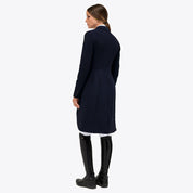 Cavalleria Toscana navy competition frack coat, back view showing extended tail