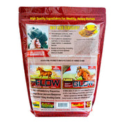 Back view of a bag of Horse Guard Flix Horse Treats on a white background