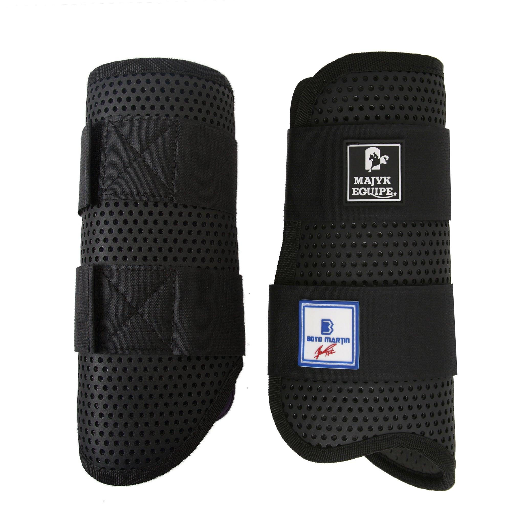 Side-by-side view of a pair of fronts from the black Boyd Martin Eventing 4 Pack on a white background
