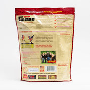 Back view of a 10 lb bag of Horse Guard Vitamin & Mineral Supplement on a white background
