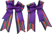 View of the Salsa Belle & Bow Kids Hair Bows on a white background