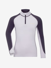 Front view of Lilac LeMieux Mini Long Sleeve Baselayer on a plain background