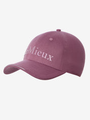LeMieux Lara Cap in Mallow with curved brim and LeMieux logo on front