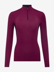 Front view of the Blackberry LeMieux Classique Base Layer on a white background