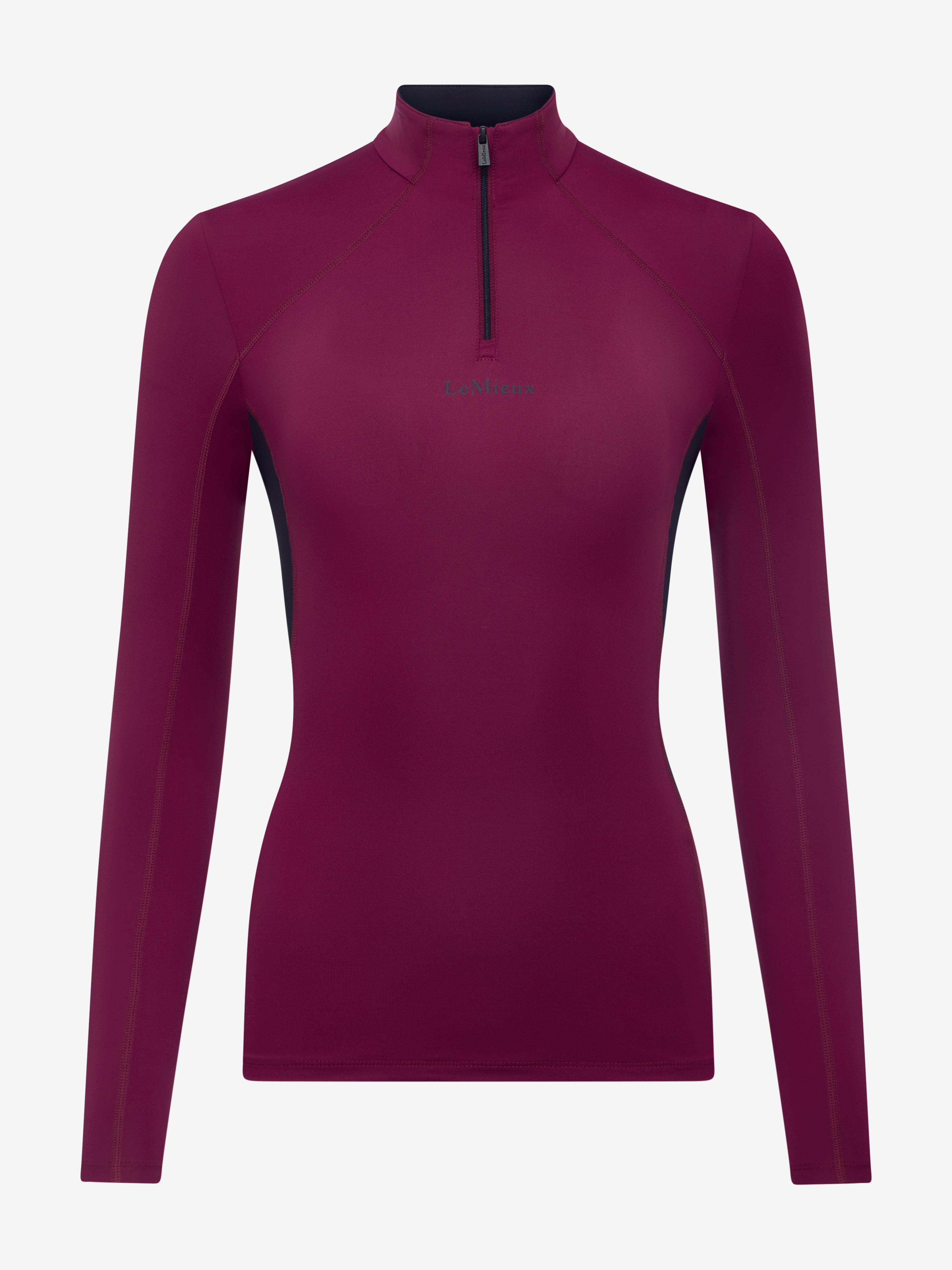Front view of the Blackberry LeMieux Classique Base Layer on a white background