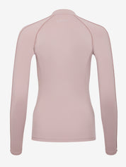 Back view of the Wild Rose LeMieux Lisa Long Sleeve Base Layer on a white background
