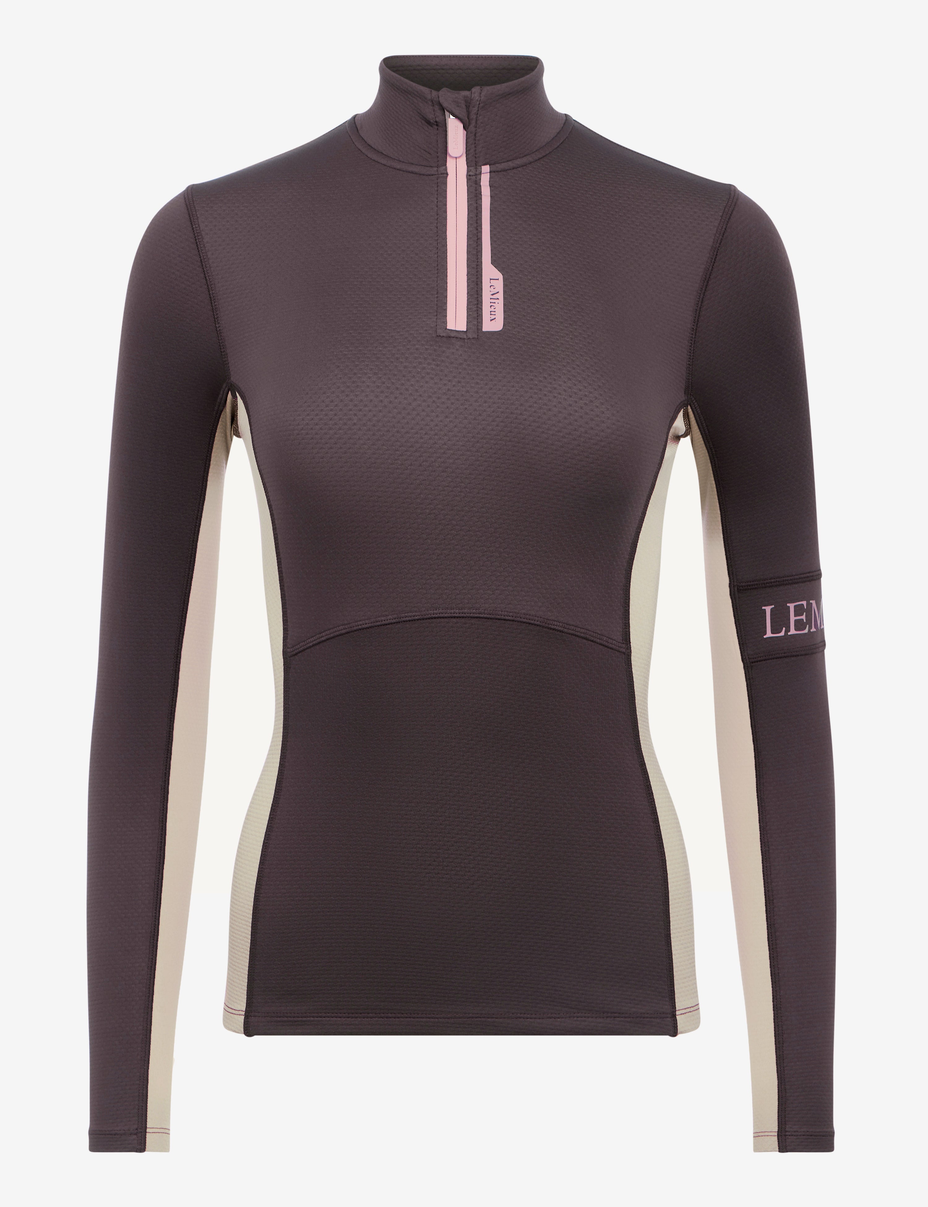 Front view of the Cocoa LeMieux Matilda Mid Layer on a white background