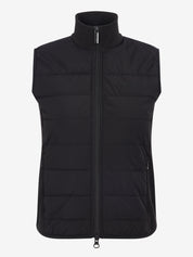 Front view of Black LeMieux Lily Lightweight Gilet on white background