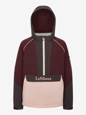 Front view of Bramble LeMieux Young Rider Bailey Waterproof Anorak on a plain background