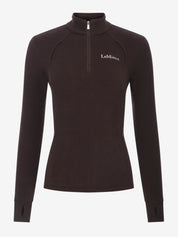 Front view of Cocoa LeMieux Frances Quarter Zip Fleece on white background
