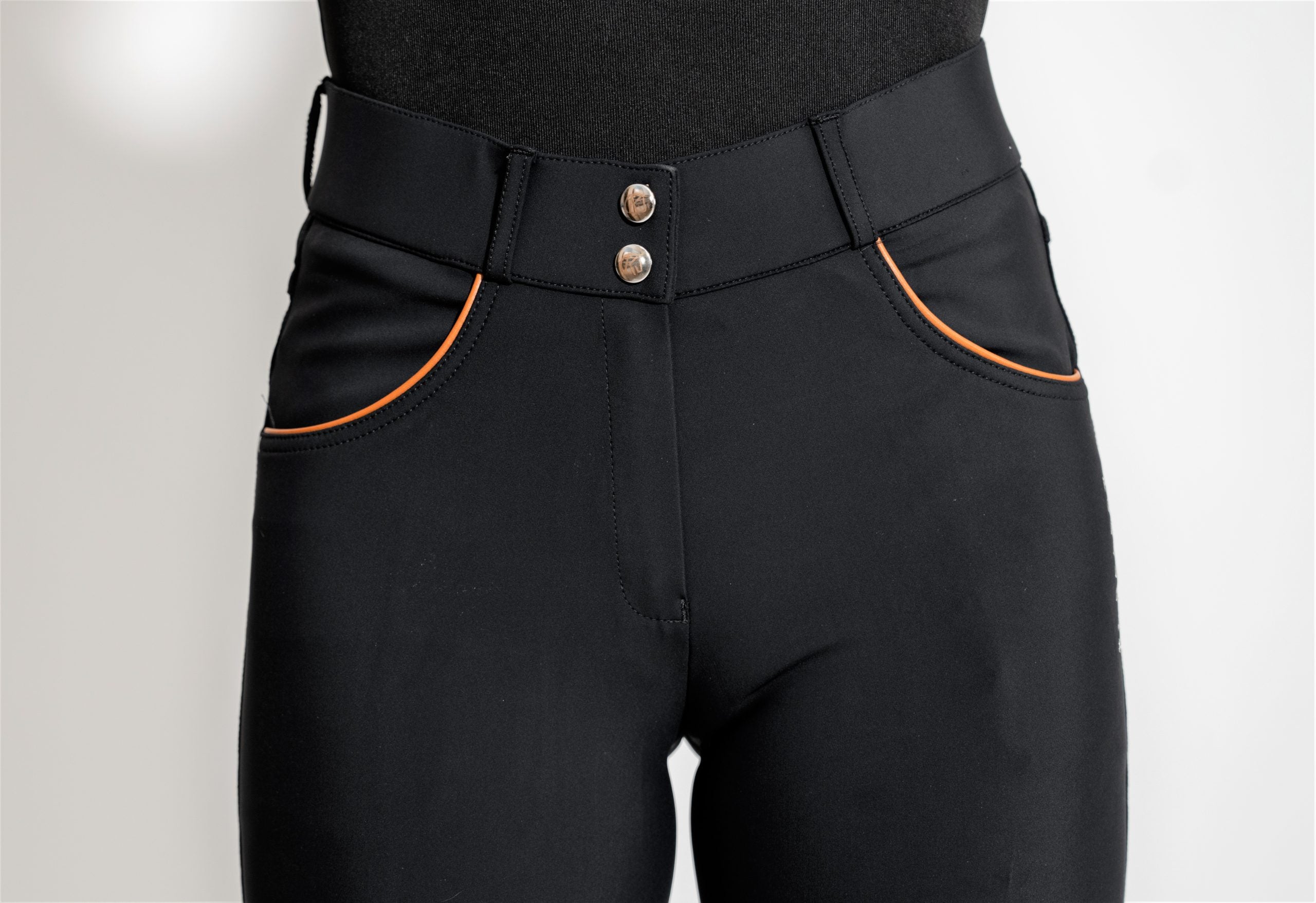 cognac KL Select Gabrielle Knee Patch Breech on a plain background