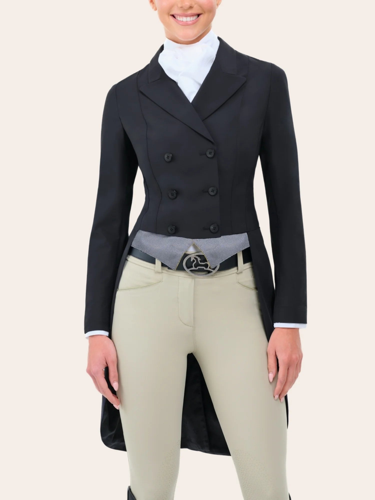 Front view of a female model wearing the black RJ Classics Legacy Lite Shadbelly on a plain background