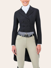 Front view of a female model wearing the black RJ Classics Legacy Lite Shadbelly on a plain background
