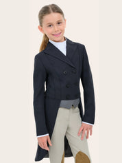Front view of a young female model wearing the black RJ Classics Legacy Lite Jr. Shadbelly on a plain background