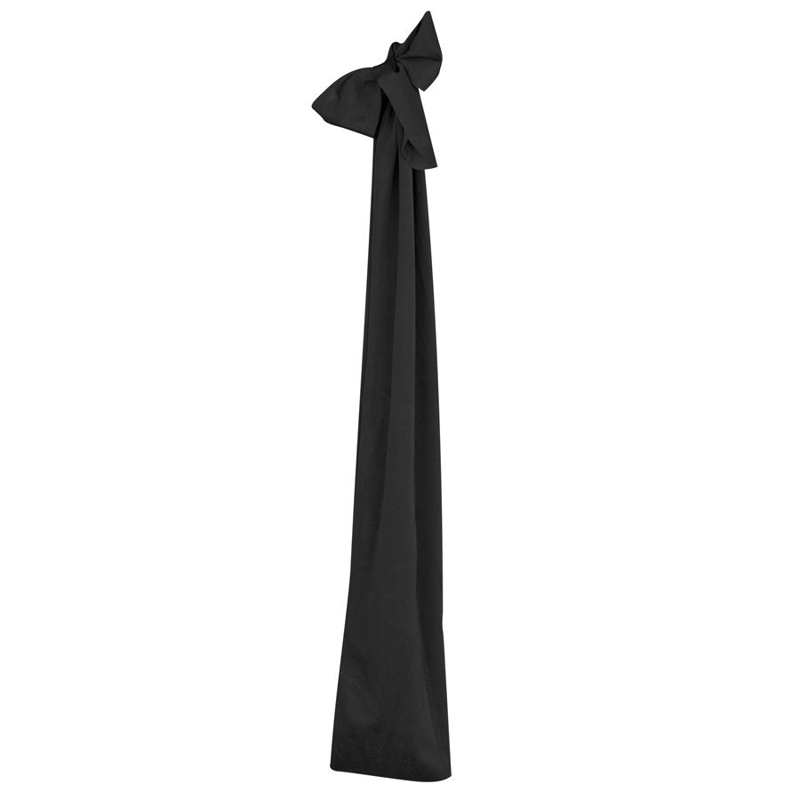 Full view of the black Perri's Lycra Tail Bag on a white background