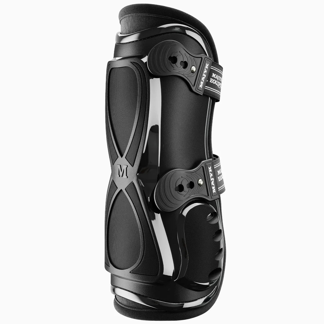 Majyk Equipe Boyd Martin Stadium Tendon Jump Boot in black, rear view on white background