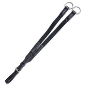 Full view of the black Nunn Finer Elastic Running Martingale Attachment on a plain background