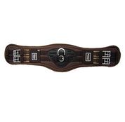 Top view of the Majyk Equipe Ergonomics XC Elite Cross Country Girth in brown