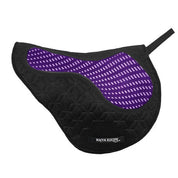 Side view of the black and purple Majyk Equipe Contact-X Anti-Slip XC Pad on a white background