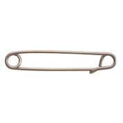 View of the silver Perri's Stock Tie Pin on a white background