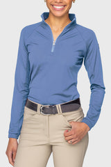 Kastel Perforated Long Sleeve 1/4 Zip Base Layer