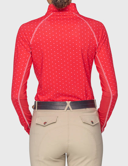 4 Zip Long Sleeve Sun Shirt on a plain background