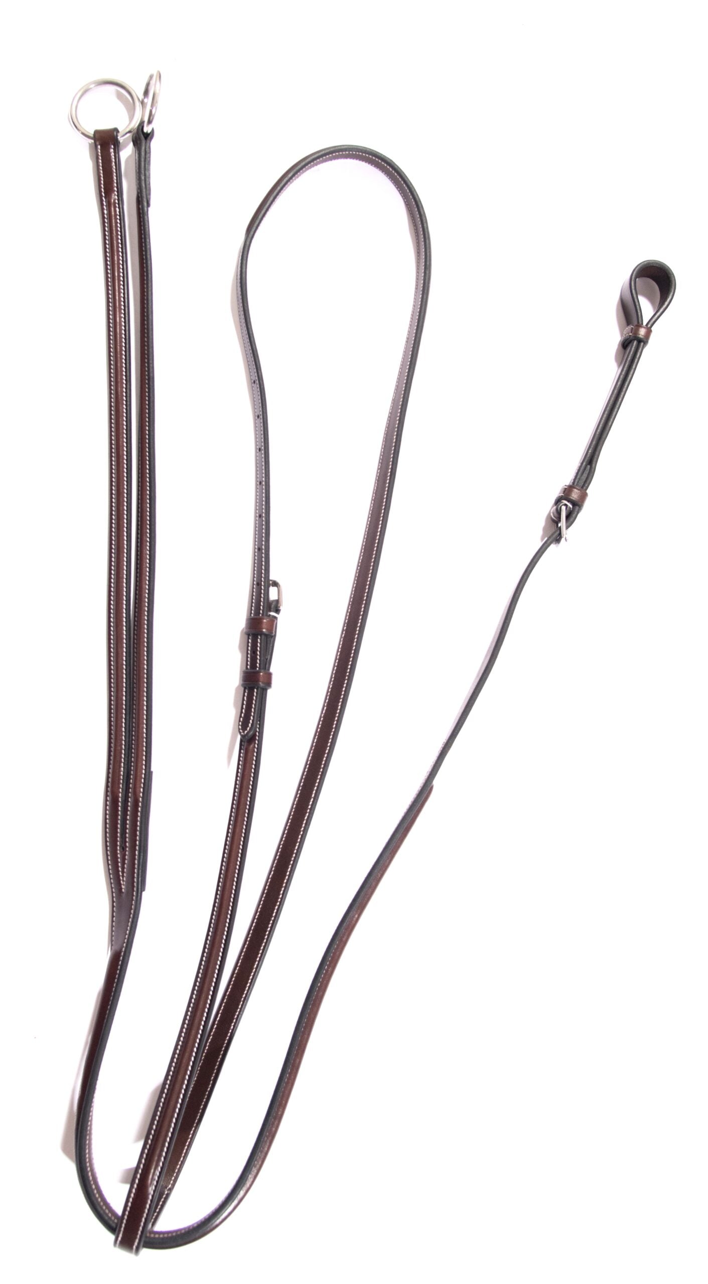 Full view of the Red Barn Round Raised Fancy Running Martingale on a white background