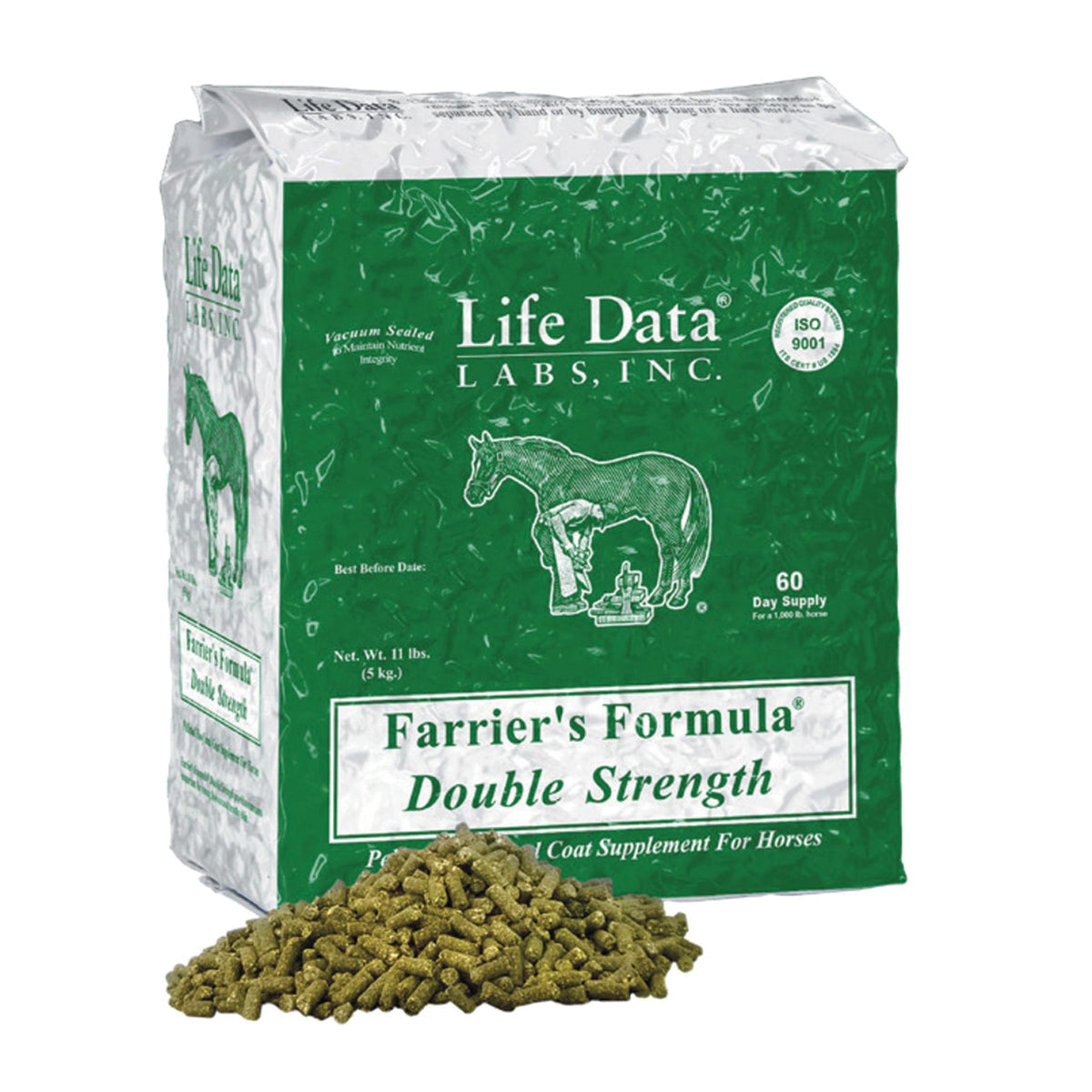 Front view of a package of Farrier's Formula Double Strength on a white background