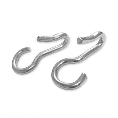 Full view of the Centaur Stainless Steel Curb Chain Hooks on a white background