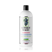 Front view of a 32 oz bottle of Cowboy Magic Rosewater Conditioner on a white background