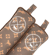 Front view of a pair of Luxury Equestrian Posh Pony Boot Stuffers on a white background