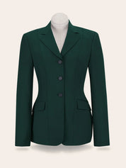 Front view of the green RJ Classics Skylar Show Coat on a white background