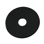 View of a black Centaur EcoPure Rubber Bit Guard on a white background