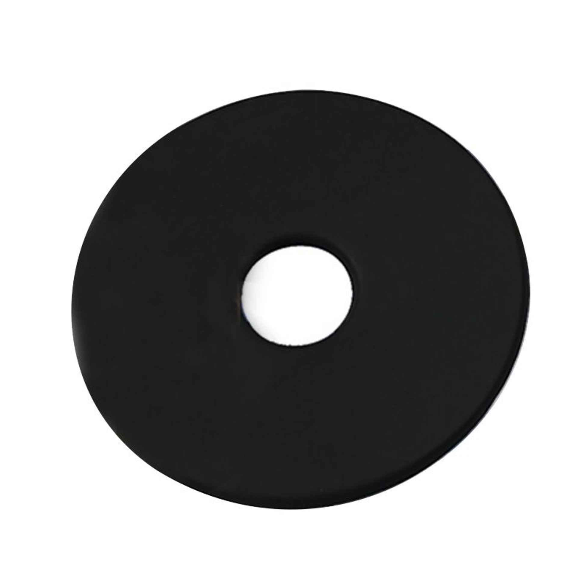 View of a black Centaur EcoPure Rubber Bit Guard on a white background