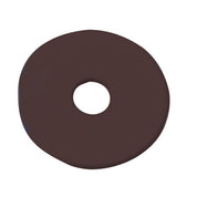 View of a brown Centaur EcoPure Rubber Bit Guard on a white background