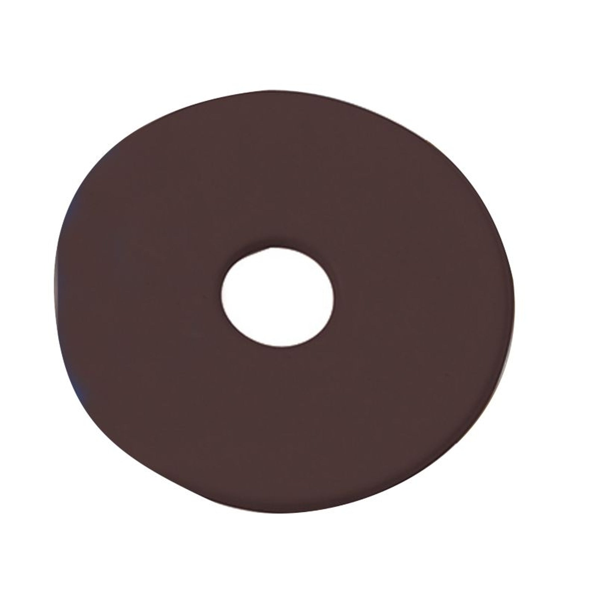 View of a brown Centaur EcoPure Rubber Bit Guard on a white background