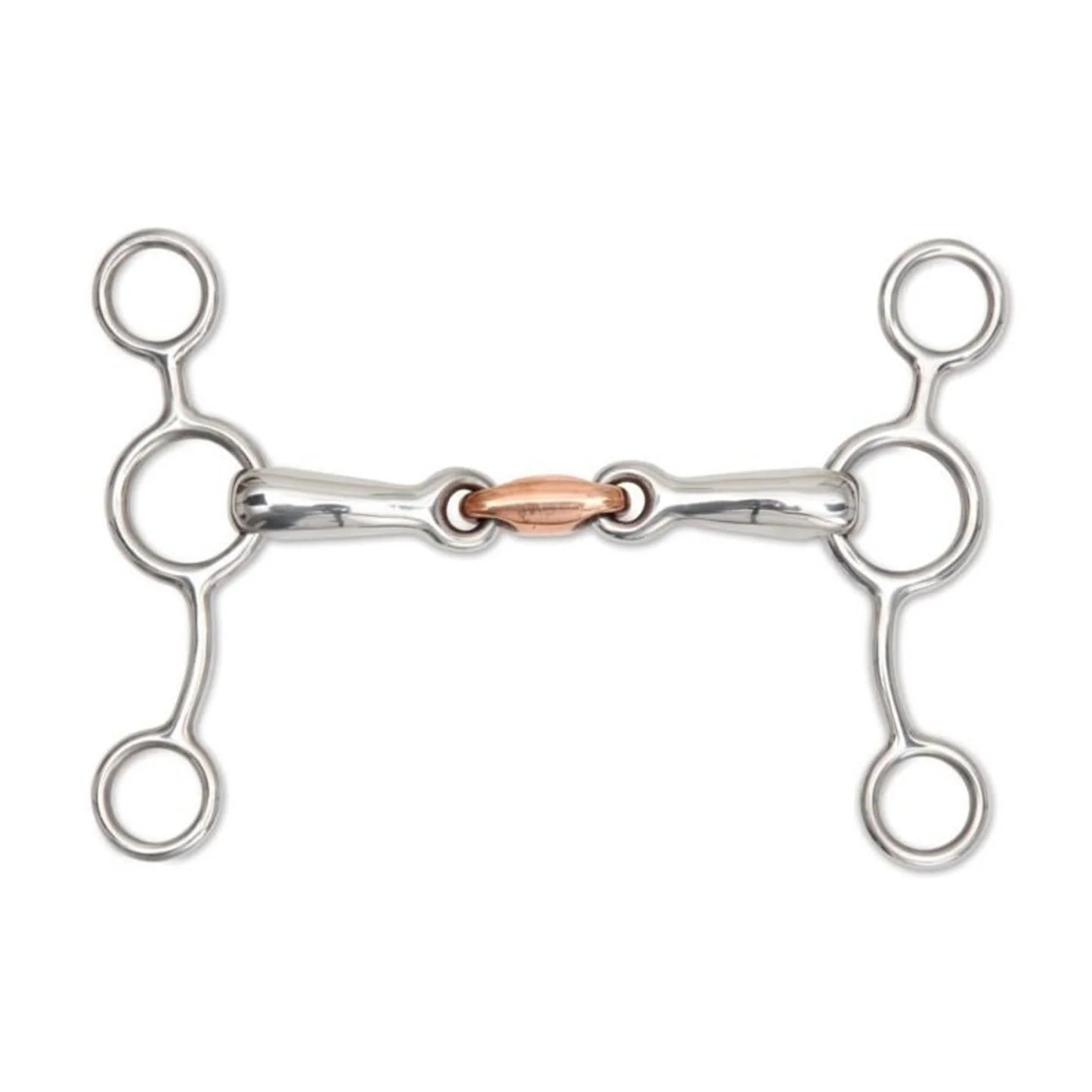 Shires Stainless Steel w/ Copper Lozenge Tom Thumb Gag Bit