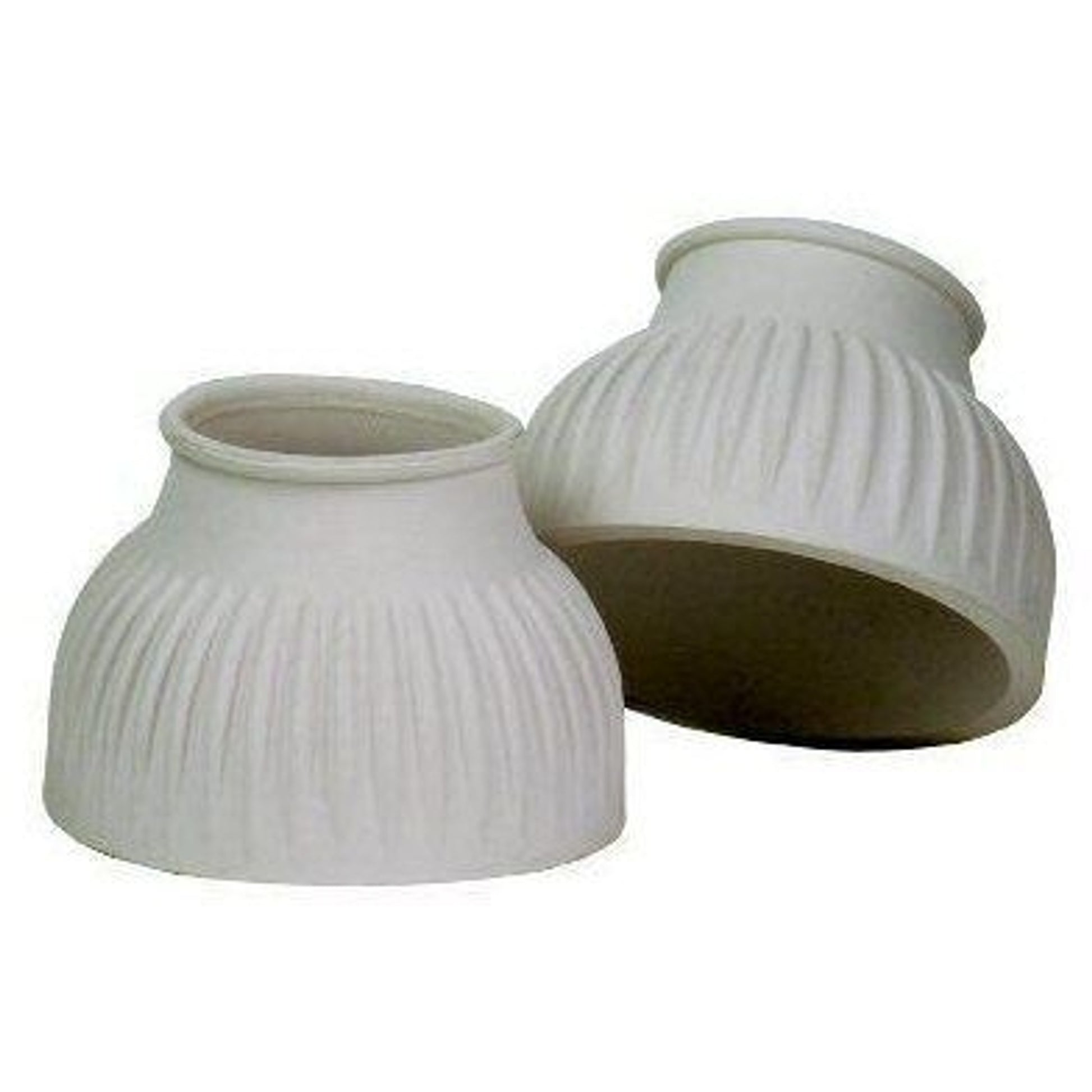View of a pair of Centaur EcoPure Thick Rib Bell Boots in white