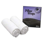 View of a pair of Centaur Pillow Wraps on a white background with package insert next to the wraps