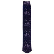 Front view of a Navy Jumping Horse Ovation Zocks Boot Sock on a white background