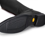 Bottom view of the DeNiro Amabile Quick 02 Black Field Boots on a plain background