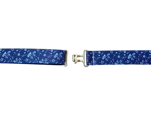 Front view of the Wish Upon a Pony Belle & Bow Kids Elastic Belt on a white background