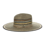 Side view of the multi Dorfman Milano Alento Hat on a white background
