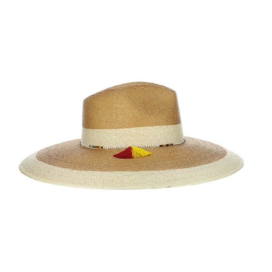 Side view of the Dorfman Milano Elgans Hat on a white background