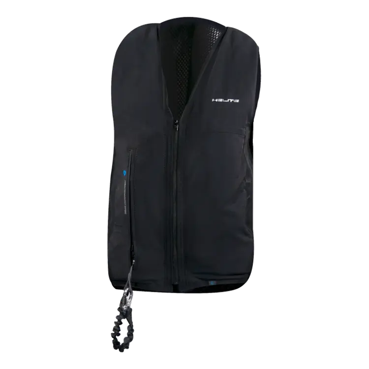 Front view of the Helite Zip'In 2 Airbag in black
