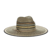 Angled front view of the multi Dorfman Milano Alento Hat on a white background