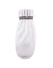 Front view of the ANKY Pleated Crown Stock Tie on a white background