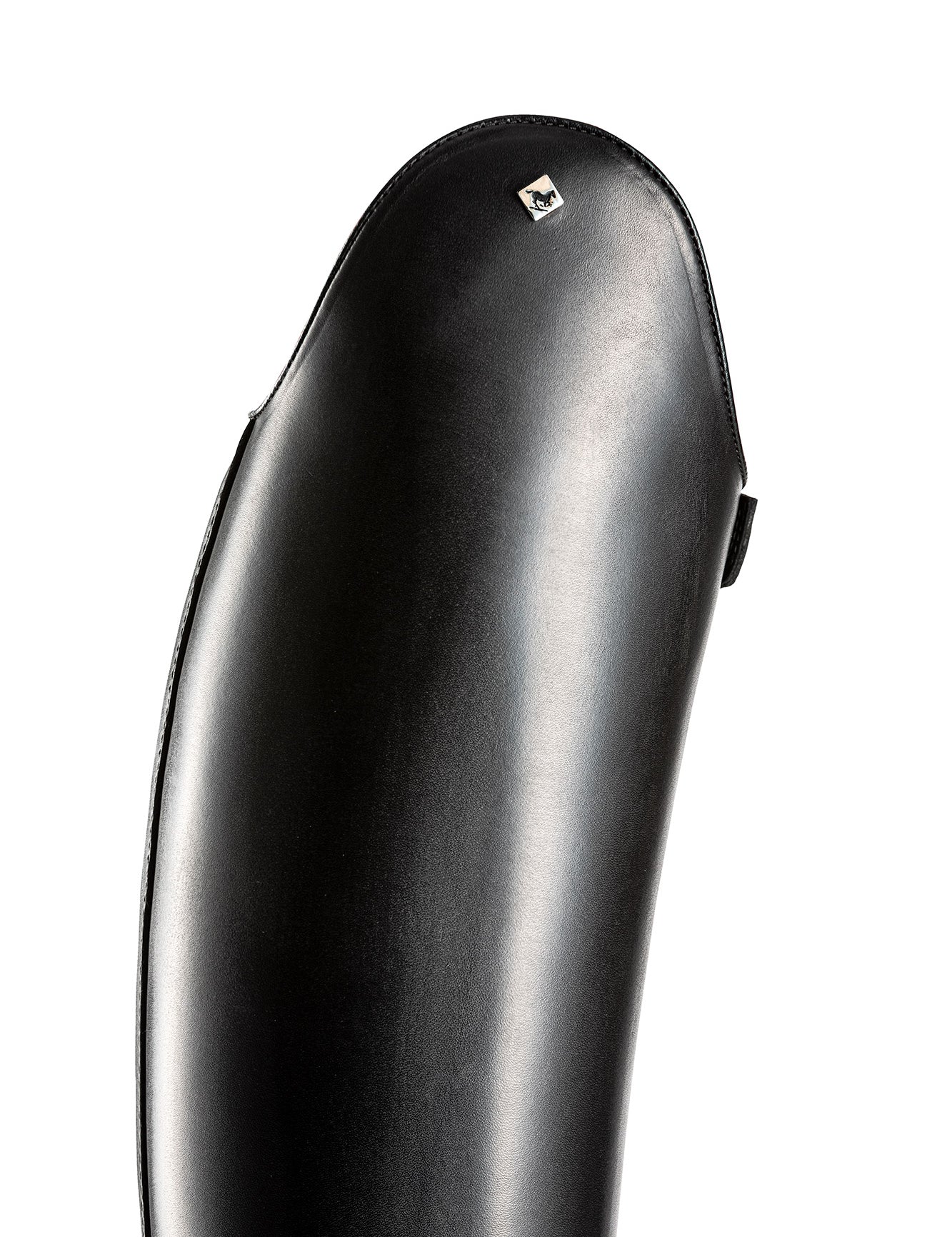 Side view of the DeNiro Bellini Wrat Black Dressage Boot on a plain background